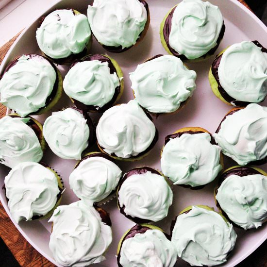 Creme De Menthe Cupcakes