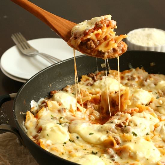 Best Ever Skillet Lasagna