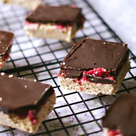 Chocolate Raspberry Coconut Bars