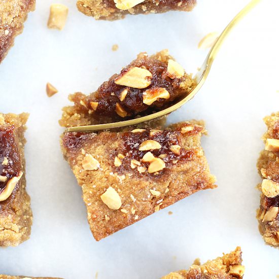 Dairy-Free PB&J Blondies