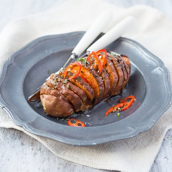 Hasselback Sweet Potatoes