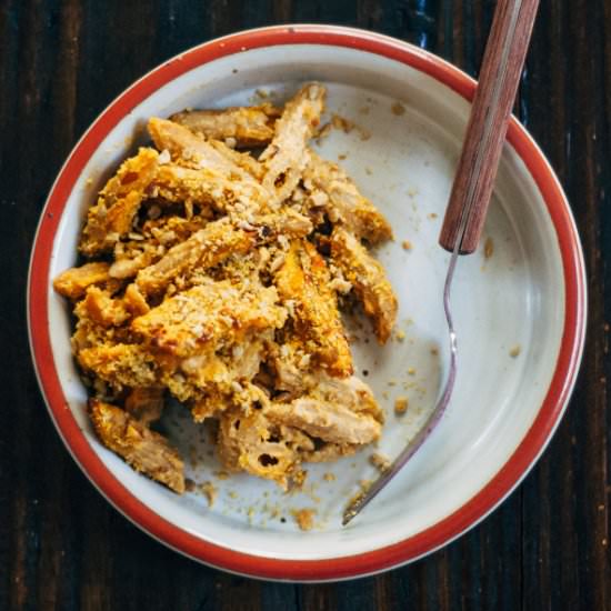 Cozy Sweet Potato Macaroni Bake