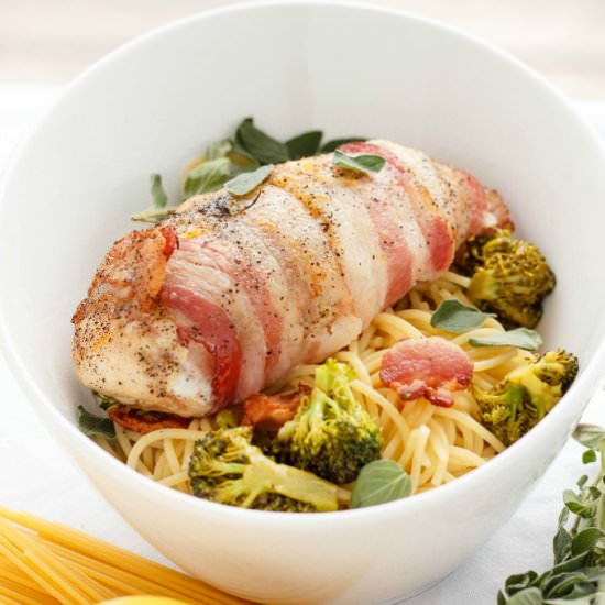 Bacon Wrapped Chicken Pasta