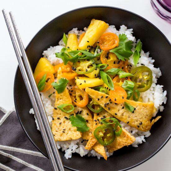 Tofu & Pineapple Stir-Fry