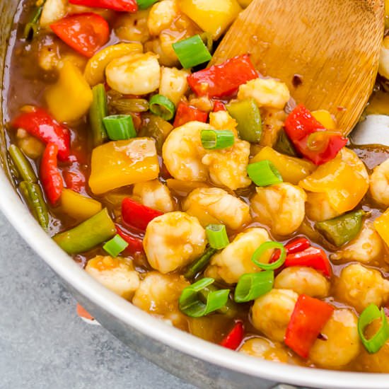 Spicy Orange Shrimp Teriyaki