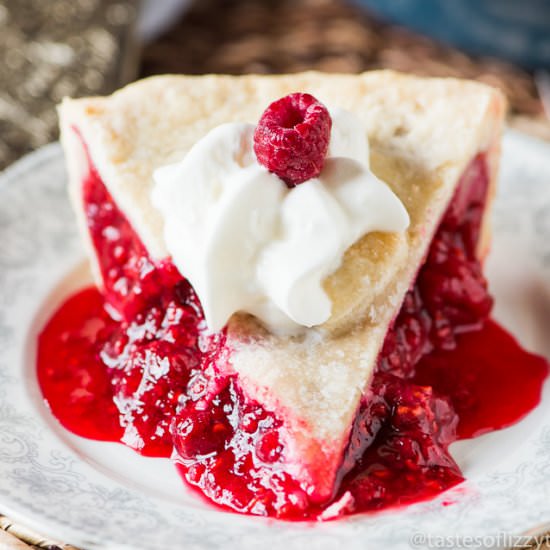 Baked Red Raspberry Pie
