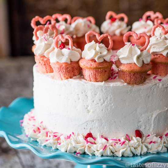 Strawberry Valentine Cake