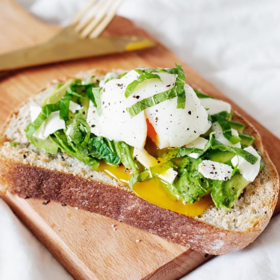 Toast with Avocado & Poached Egg