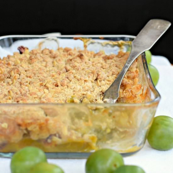 Greengage Plum Crumble
