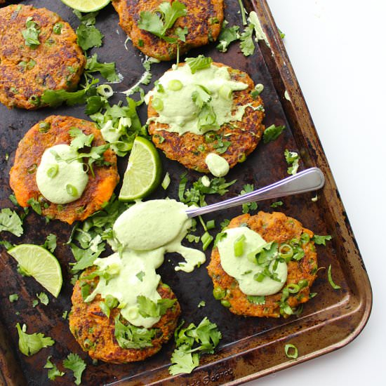 Masala Fritters With Cashew Cream