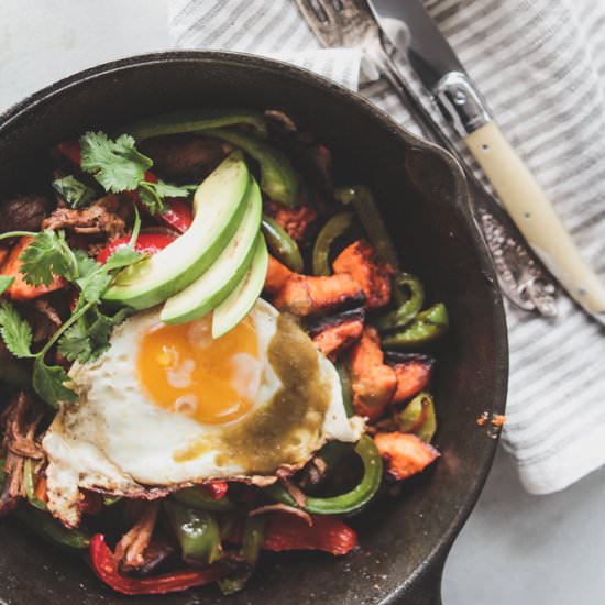 Sweet Potato Carnitas Hash