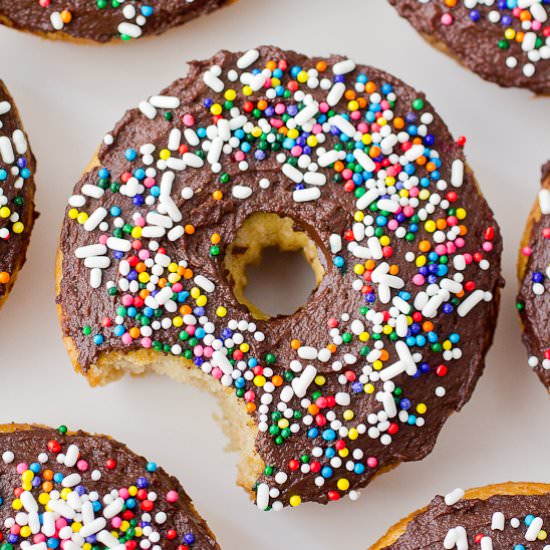 Paleo Chocolate Frosted Doughnuts
