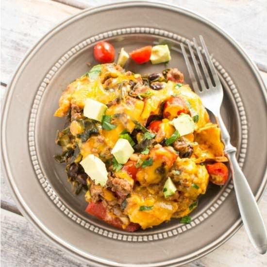 Slow Cooker Healthy Taco Casserole