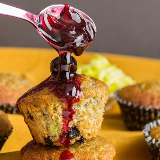 Cherry Zucchini Muffins
