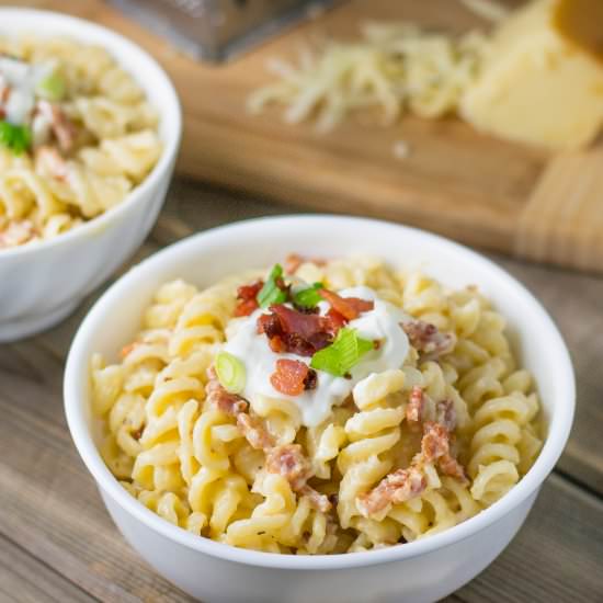 Cheddar Bacon Mac and Cheese