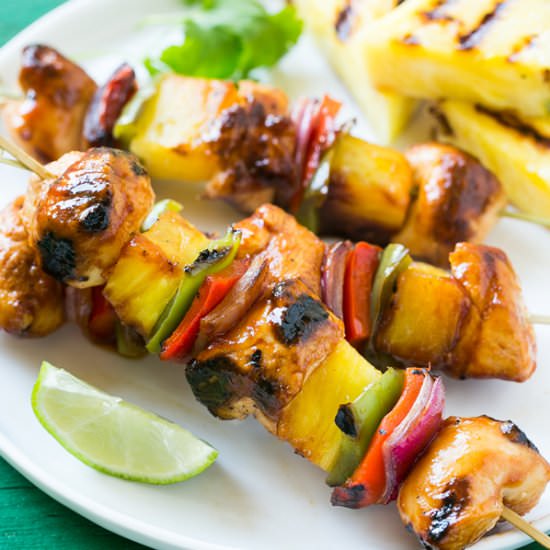 Hawaiian Chicken Kabobs