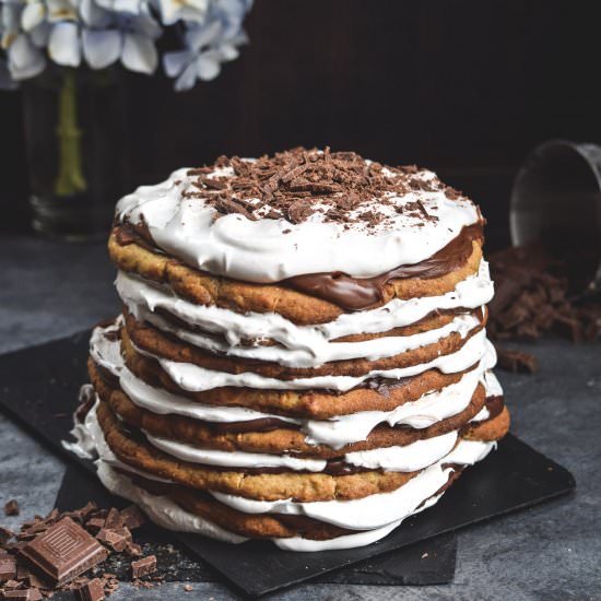 8-layer S’mores Cookie Cake