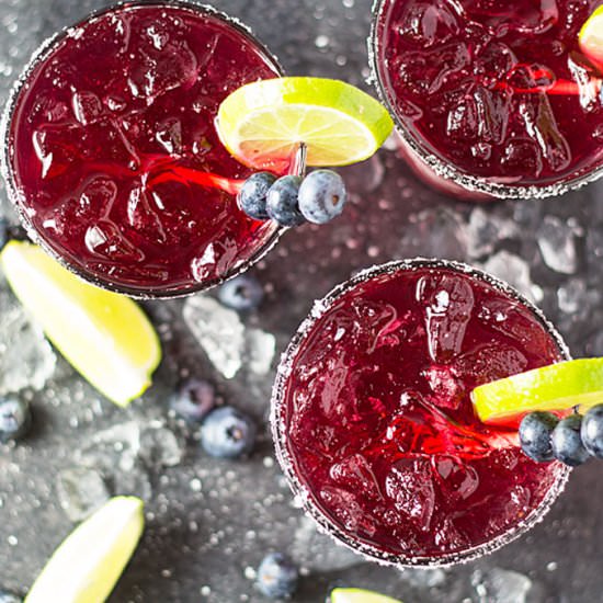 blueberry margaritas