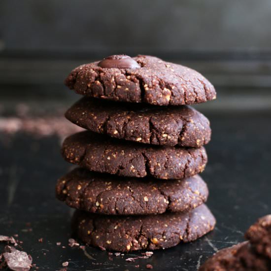 Chocolate Hazelnut Teff Cookies