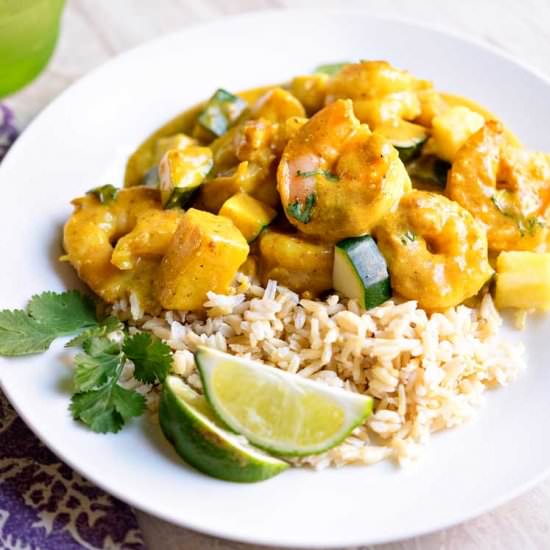 Thai Yellow Curry Shrimp