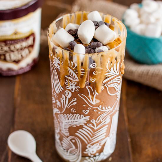 Decadent PB S’mores Milkshake