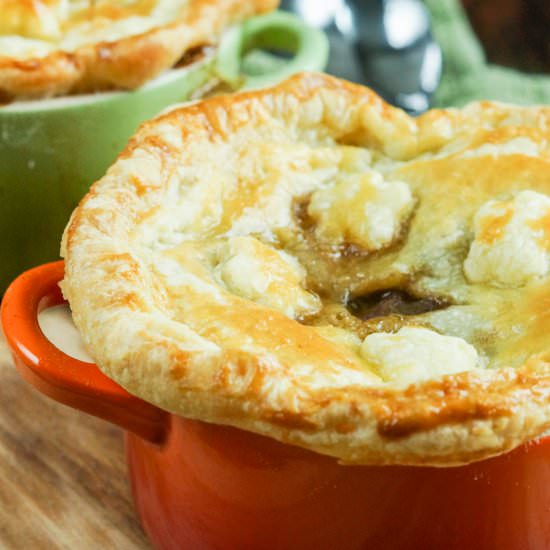 Beef and Mushroom Pie with Guinness