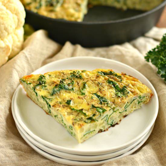 Cauliflower Kale Frittata