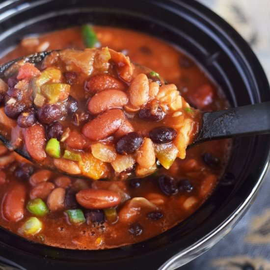Vegetarian Three Bean Chili