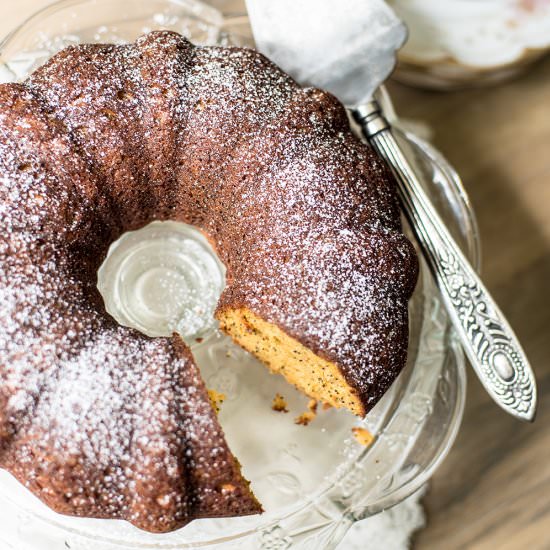 Butterscotch Poppy Seed Bundt Cake