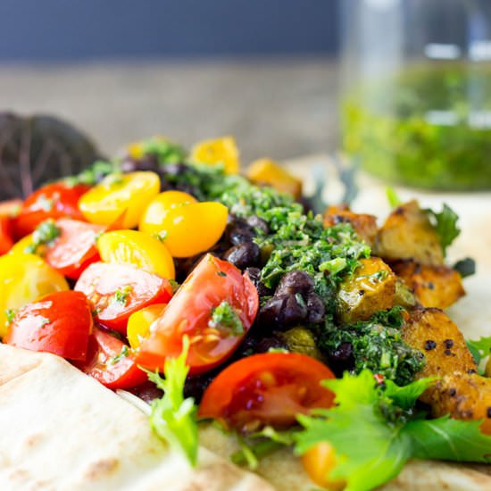 Black Bean and Buttercup Wraps