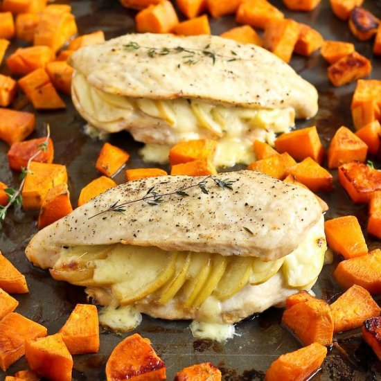 Apple Gouda Stuffed Chicken Breasts
