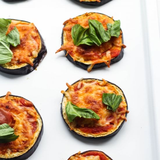 Mini Eggplant Pizzas