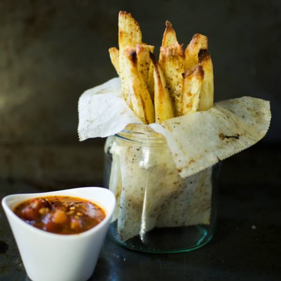 Crispy cassava (yuca) fries