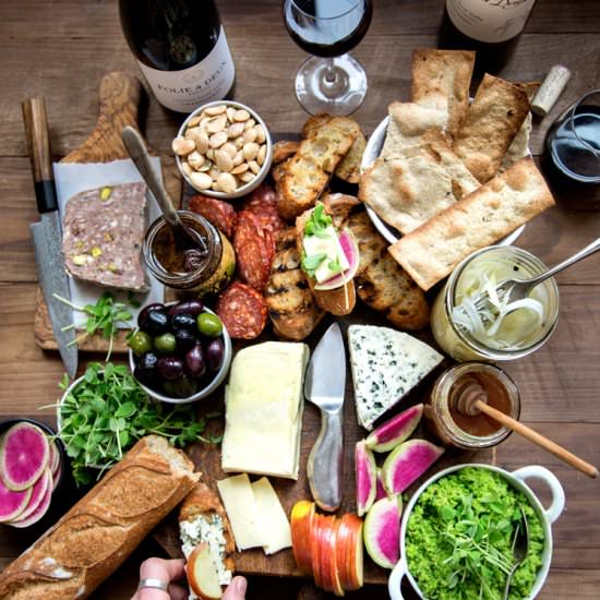 A Spring-Inspired Cheese Board
