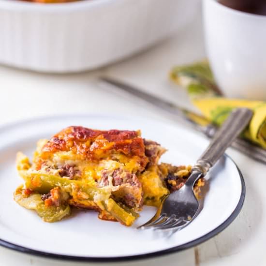 Chile Relleno Sausage Casserole