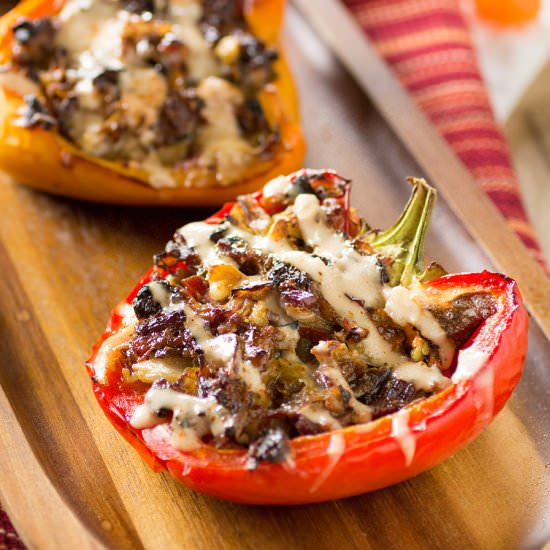 Corned Beef Stuffed Peppers