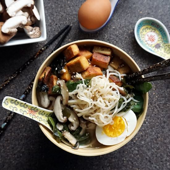 Miso ramen with tofu
