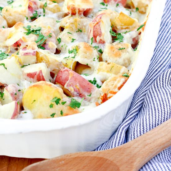 Cheesy Lemon Parsley Potatoes