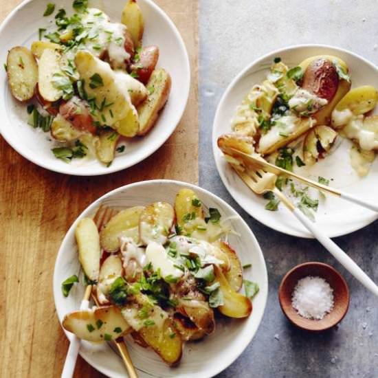 Cheesy Roasted Fingerling Potatoes