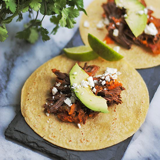 slow cooked beef tinga