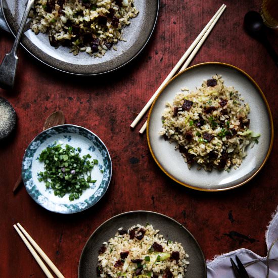 Bakkwa (Chinese Jerky) Fried Rice
