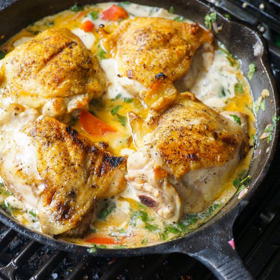 Creamy Cilantro Grilled Chicken
