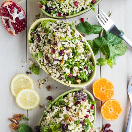 Mixed Grain, Kale and Citrus Salad