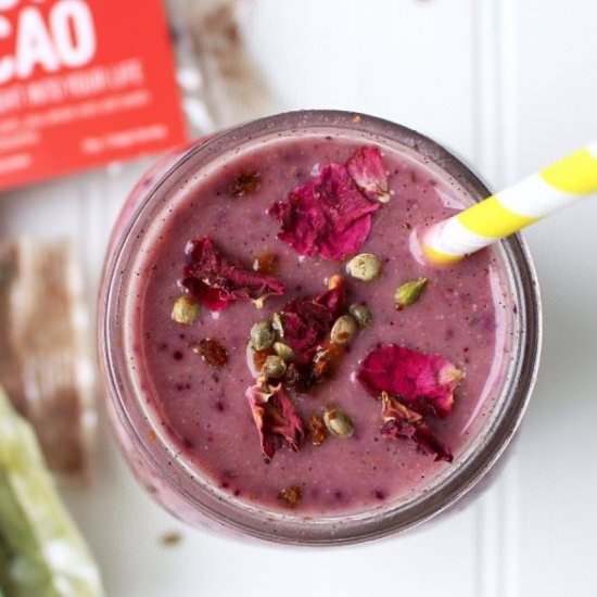 5-Minute Cherry Rose Smoothie