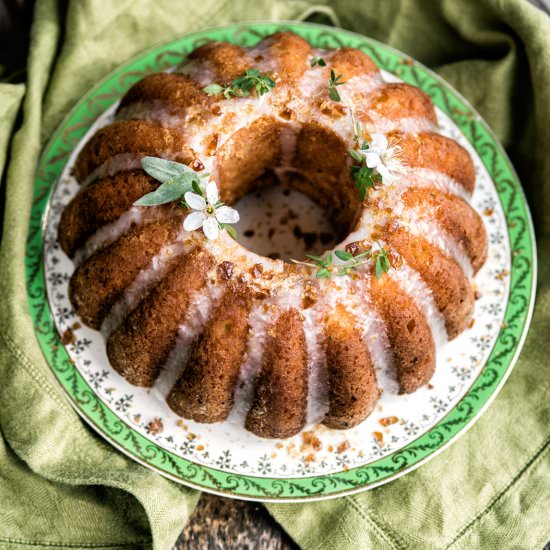 Lemon, Thyme & Ricotta Bundt Cake