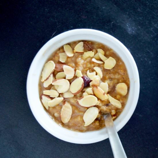 Cranberry Orange Steel Cut Oats