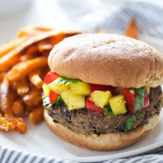 20 Minute Black Bean Burgers