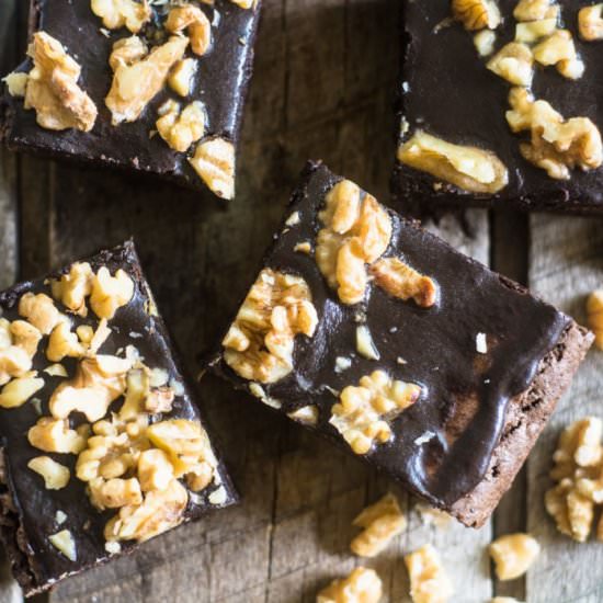 Whiskey Glazed Brownies