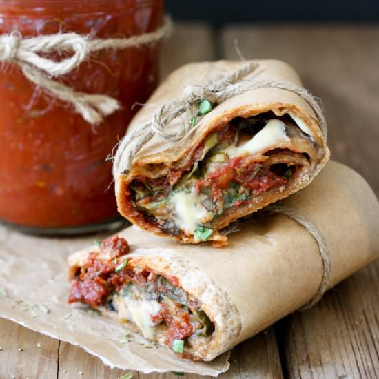 Vegan Pizza Burrito