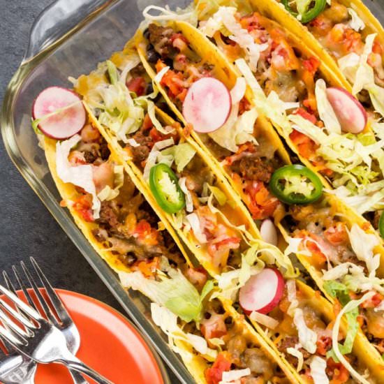 Oven Baked Beef Tacos